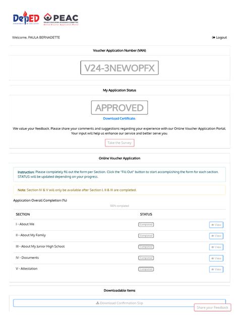 peac online voucher|Home — OVAP .